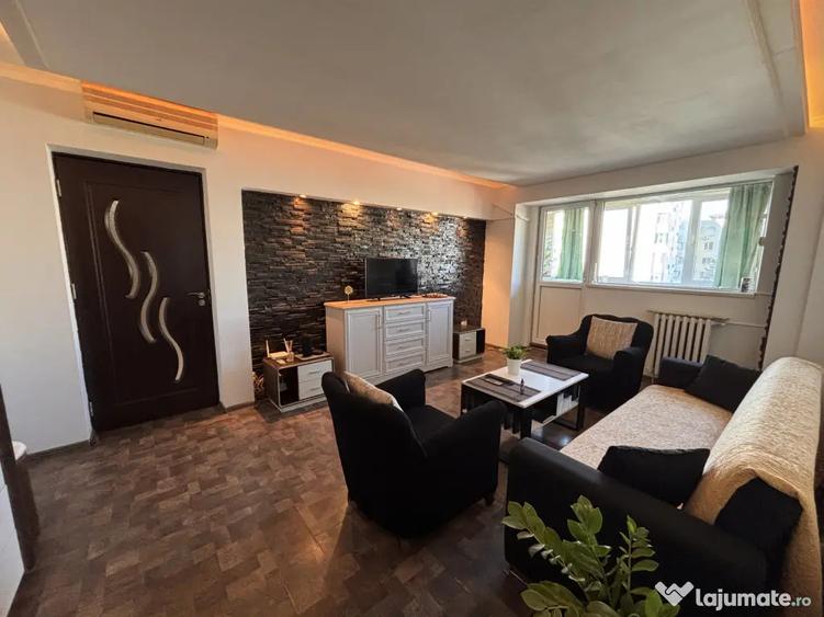 Apartament cu 3 camere semidecomandat, mobilat în Iancului