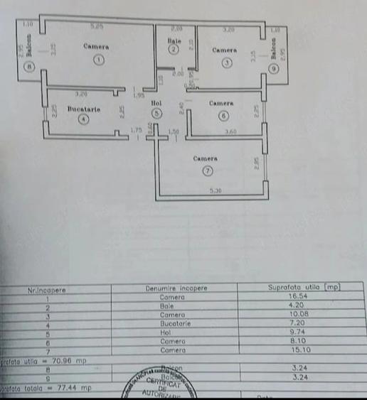 Apartament cu 4 camere decomandat, mobilat în Lipovei