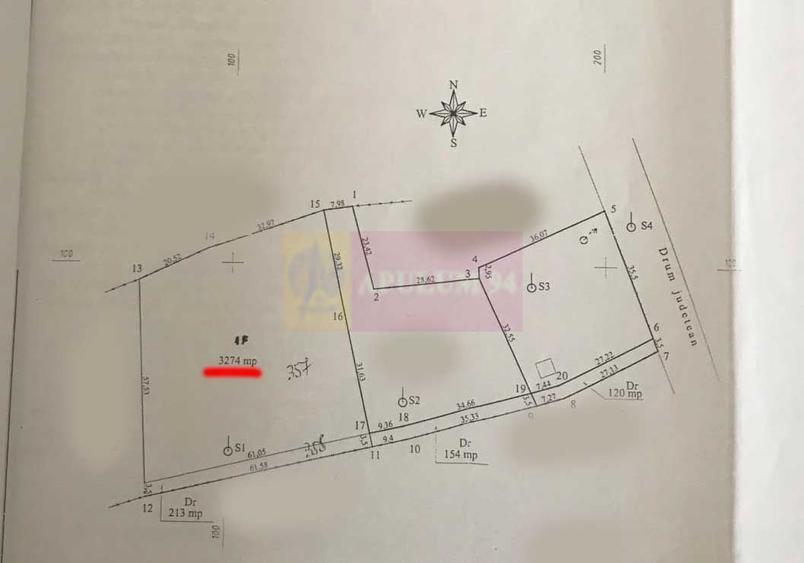 Teren agricol intravilan de 3274 mp, în Lunca Mare