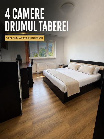 Apartament cu 4 camere decomandat, mobilat în Drumul Taberei