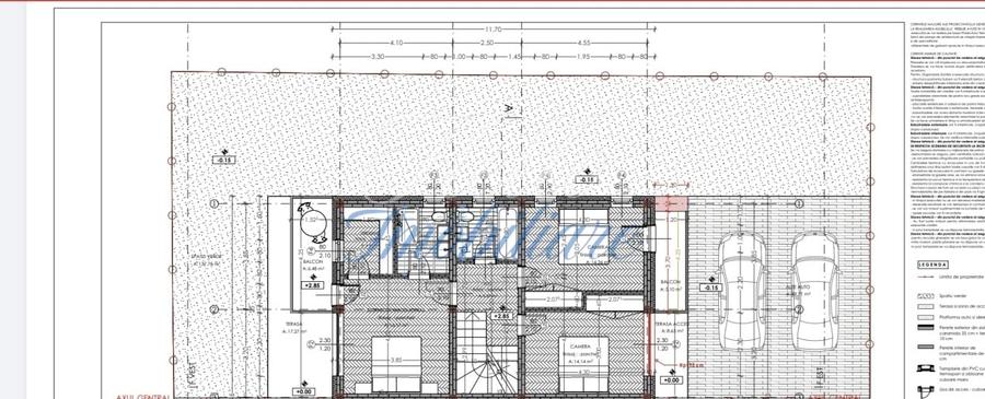 Duplex cu 4 camere cu Canalizare în Florești