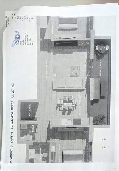Apartament cu 3 camere în Dobroești