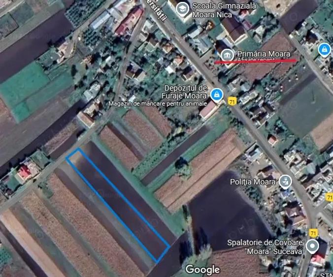 Teren de 5000 mp, în Moara