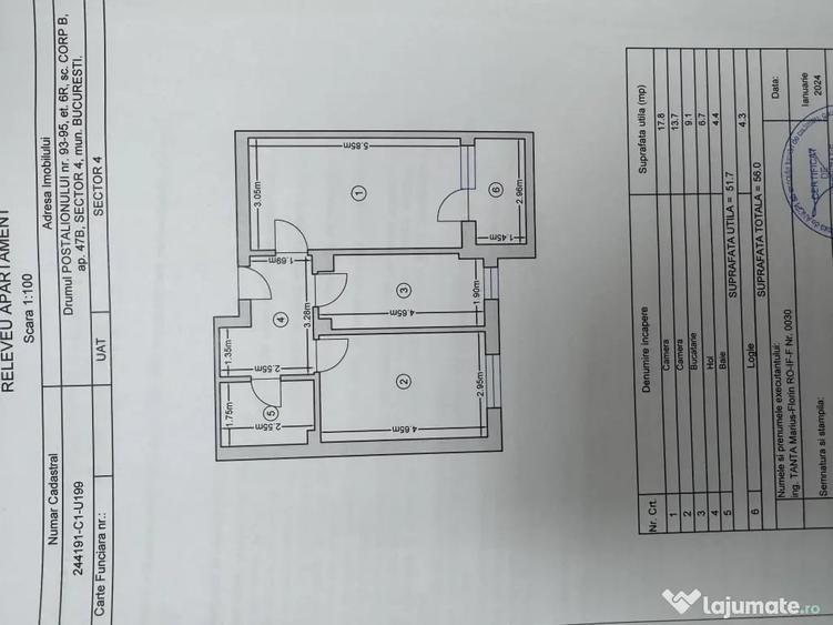 Apartment 2 camere mobilat ?i utilat+loc de parcare zona grand arena - 1