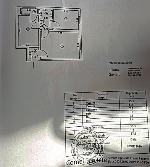 44.900 euro NEGOCIABIL, apartament, 2 camere, etaj  Micro 40 - 1