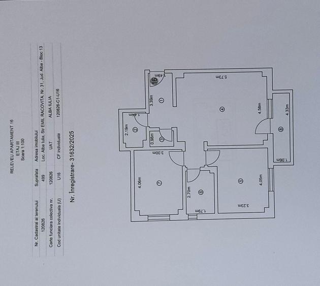 Apartament cu 3 camere decomandat în Ampoi 3