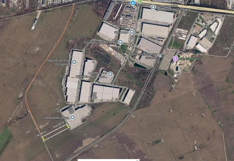 Teren Industrial 13.850 mp Chiajna, Str. Italia - Hub Logistic A1/Centura - 3