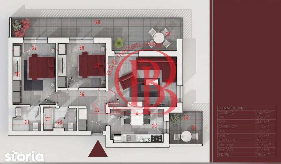 Apartament cu 3 camere decomandat, mobilat în Theodor Pallady — fotografia 1