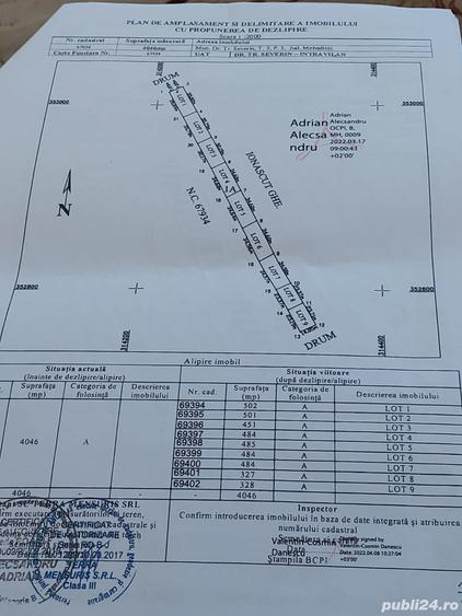 Teren de 4046 mp, în Crihala