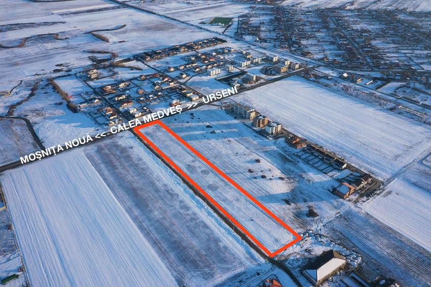 Teren Construcții intravilan de 900 mp, în Moșnița Nouă