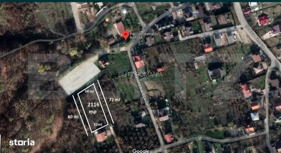 Oportunitate Teren intravilan 2346 mp Iasi langa Parcul Nativa