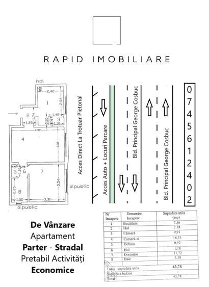 Apartament cu 2 camere semidecomandat în Țiglina 2