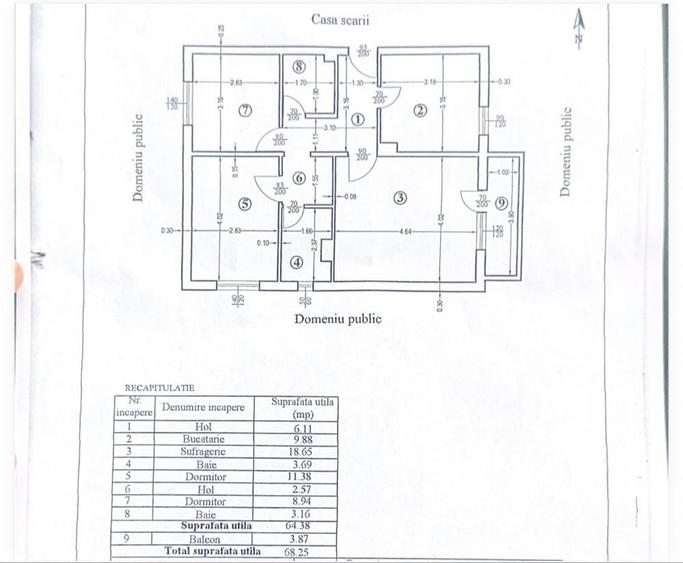 Apartament 3 camere decomandat de vanzare - 1