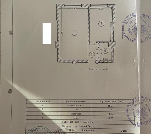 Apartament cu 2 camere în Central