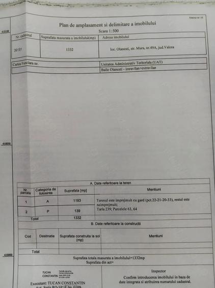 Teren de 1332 mp, în Central