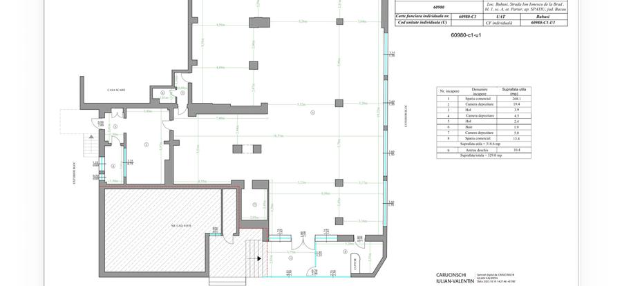 Spațiu comercial, de 330 mp, în Central