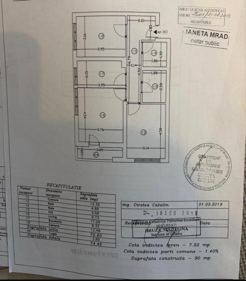Apartament cu 3 camere decomandat în Drumul Taberei
