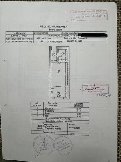 Garsonieră semidecomandată, mobilată în Theodor Pallady