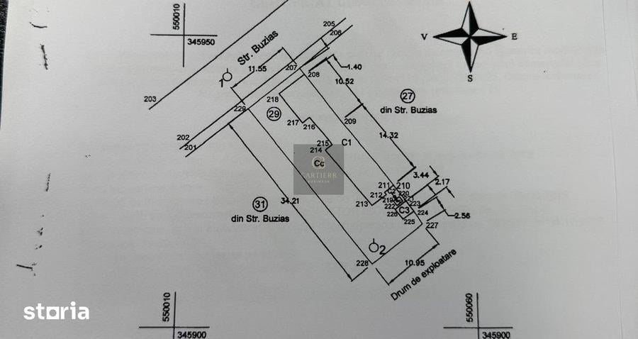 TEREN CU 2 DESCHIDERI 400 MP + CONSTRUCTIE - 1