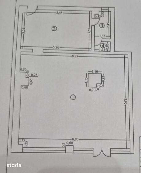 Spațiu comercial, de 93 mp, în Rovine