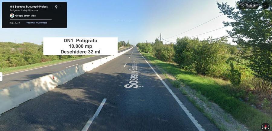 Teren de 10100 mp, în Potigrafu
