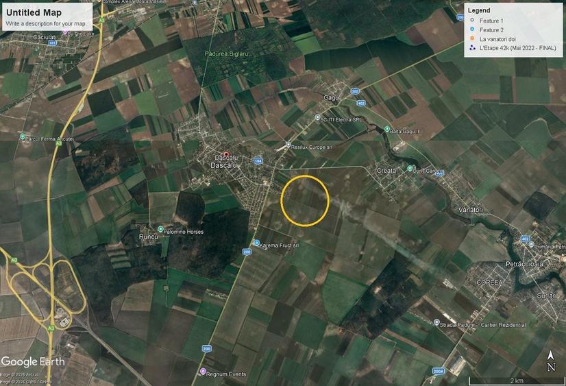 Teren Construcții intravilan de 18000 mp, în Dascălu