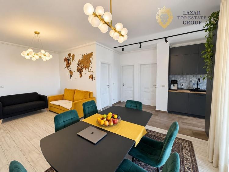 Apartament cu 3 camere semidecomandat, mobilat în UTA
