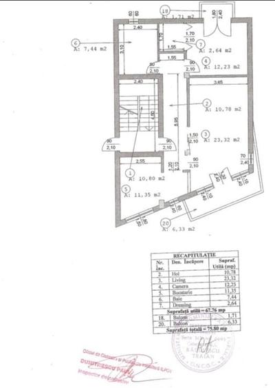 Apartament cu 2 camere decomandat, mobilat în Central