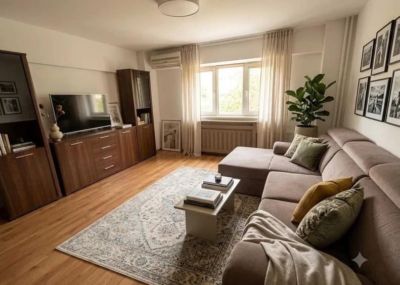 Apartament cu 2 camere decomandat, mobilat în Calea Călărașilor