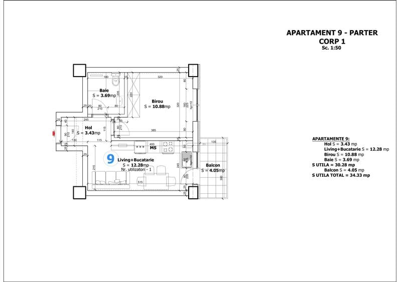 Apartament 2 camere | Strada Munteniei/Tebea | Bloc cu lift |  Parcare | - 2