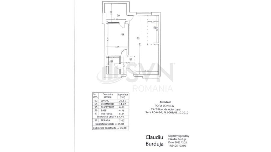 Apartament cu 2 camere decomandat, mobilat în Pipera