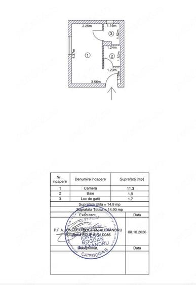 Garsonieră decomandată în Berceni