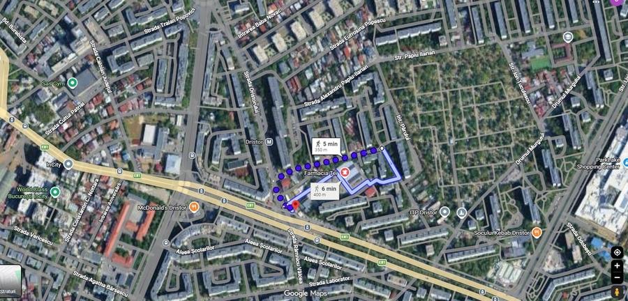 Apartament cu 2 camere decomandat în Dristor