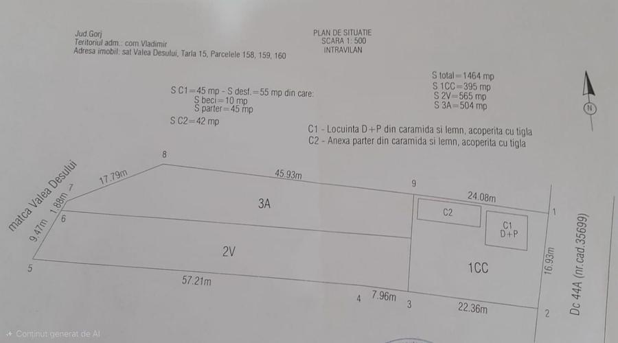 Casă cu 2 camere în Valea
