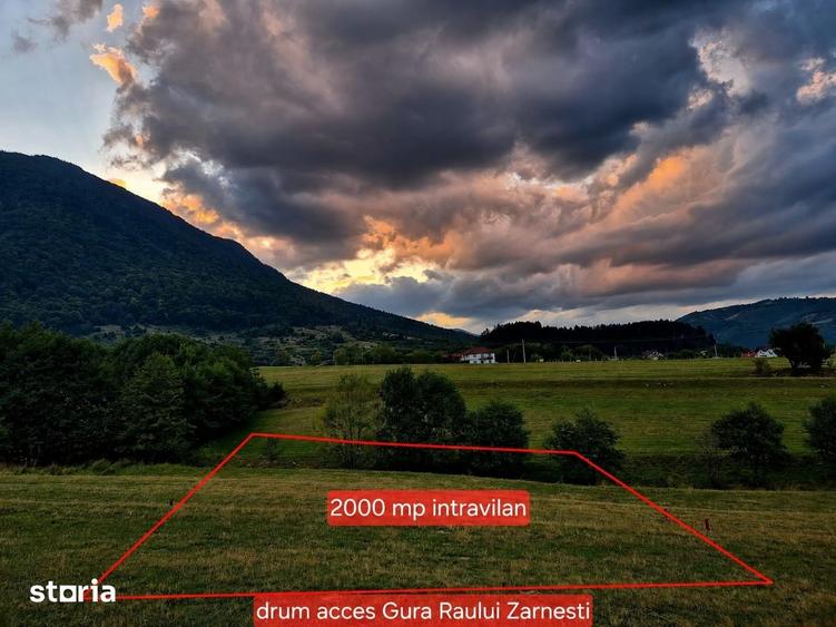 Teren intravilan, La Iazuri/ Zarnesti, 2000 mp, vedere la munte - 9