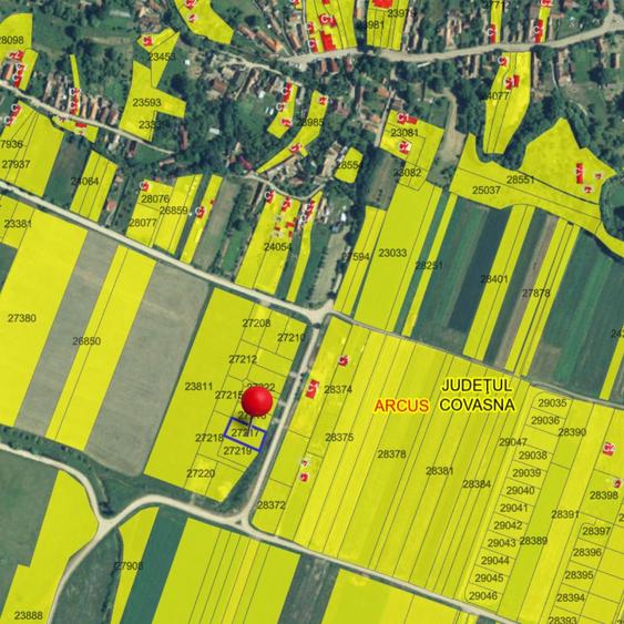 Teren agricol intravilan de 863 mp, în Arcuș