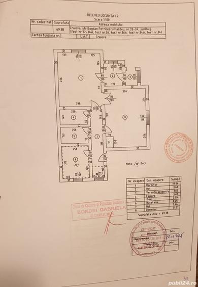 Casă cu 2 camere cu Teren 444 Mp în Central