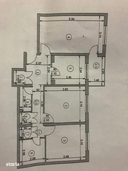 Apartament cu 3 camere decomandat în Vatra Luminoasă
