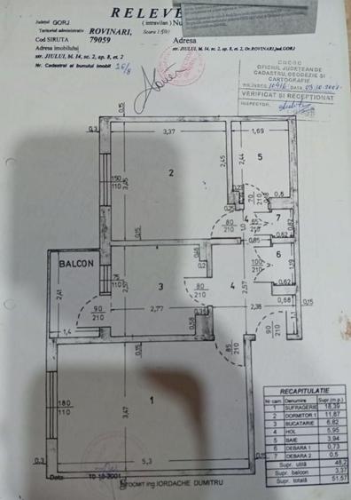 Apartament cu 2 camere decomandat în Central