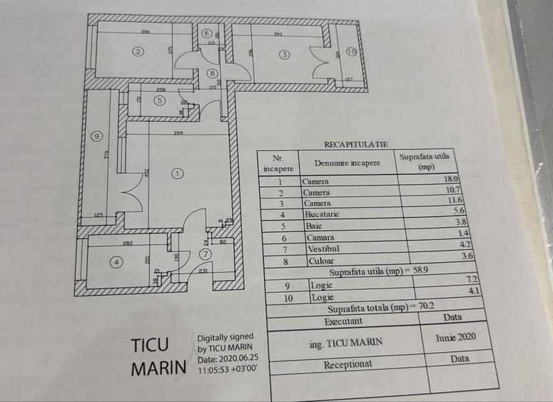 Apartament cu 3 camere semidecomandat în Gorjului
