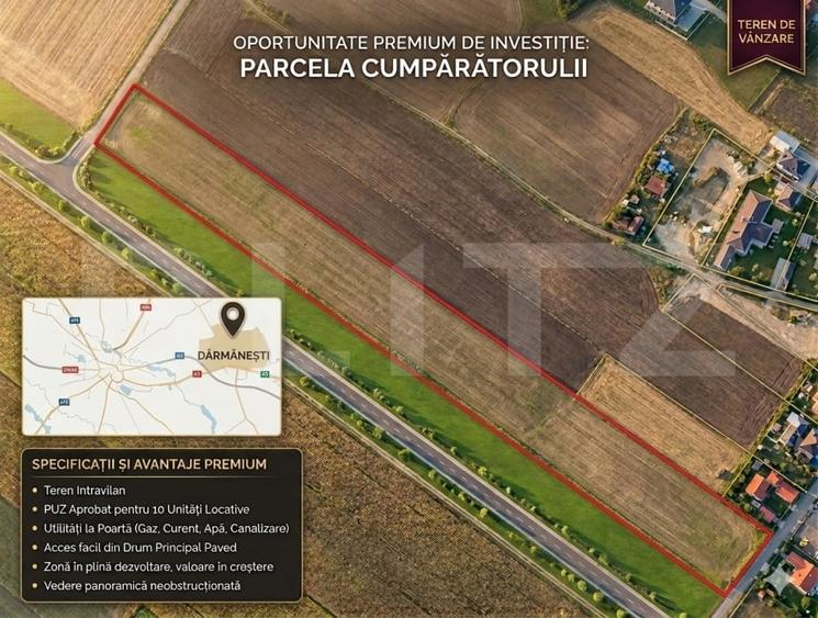 Teren Construcții intravilan de 14404 mp, în Periferie