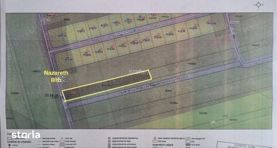 Teren intravilan 2097MP pe Strada Nazaret Ilith Alba Iulia