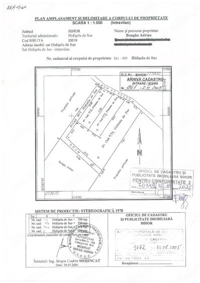 Teren de 2376 mp, în Hidiș