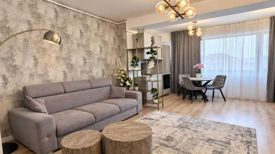 Apartament cu 2 camere semidecomandat, mobilat în Pipera