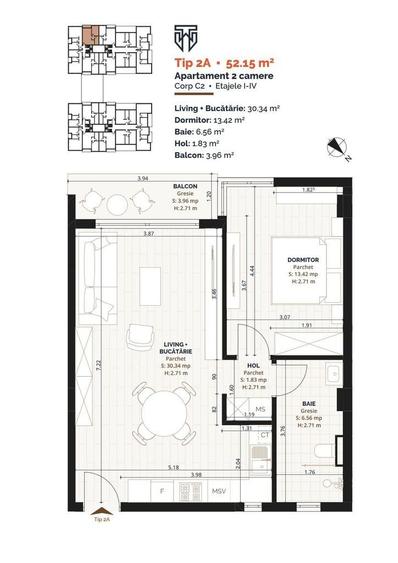 Comision 0 - Dezvoltator vinde ap. 2 camere in bloc PREMIUM cu lift! - 15