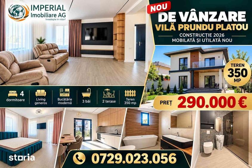 Casă cu 5 camere cu Teren 350 Mp în Prundu