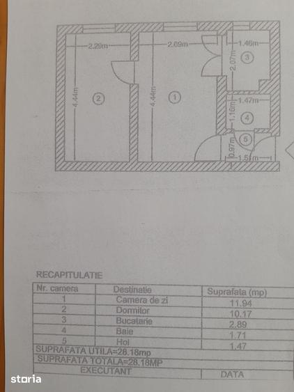 Vind apartament 2 camere in Trivale, zona complex 1 - 11
