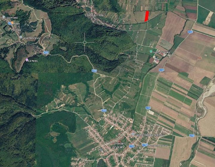 Teren de 10900 mp, în Vulcan