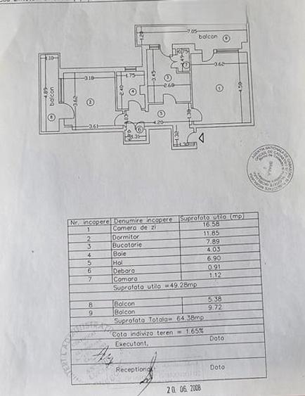 Apartament cu 2 camere decomandat în Gării