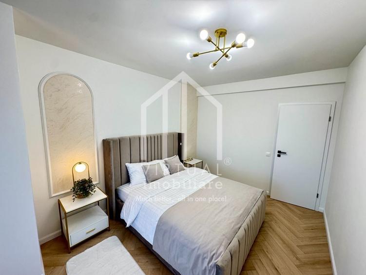 Penthouse cu 5 camere semidecomandat, mobilat în Cristian
